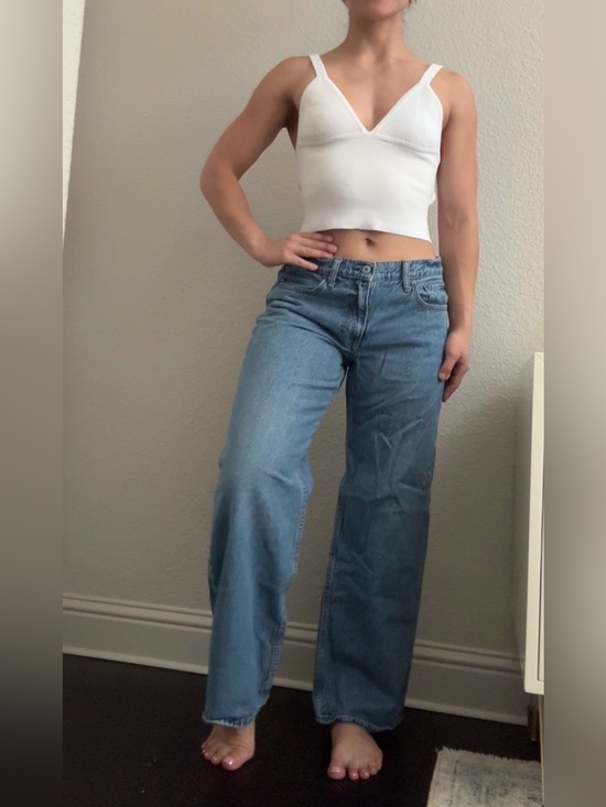 Abercrombie & Fitch Denim - Abercrombie Curve Love Loose High Rise Jeans Wide Leg